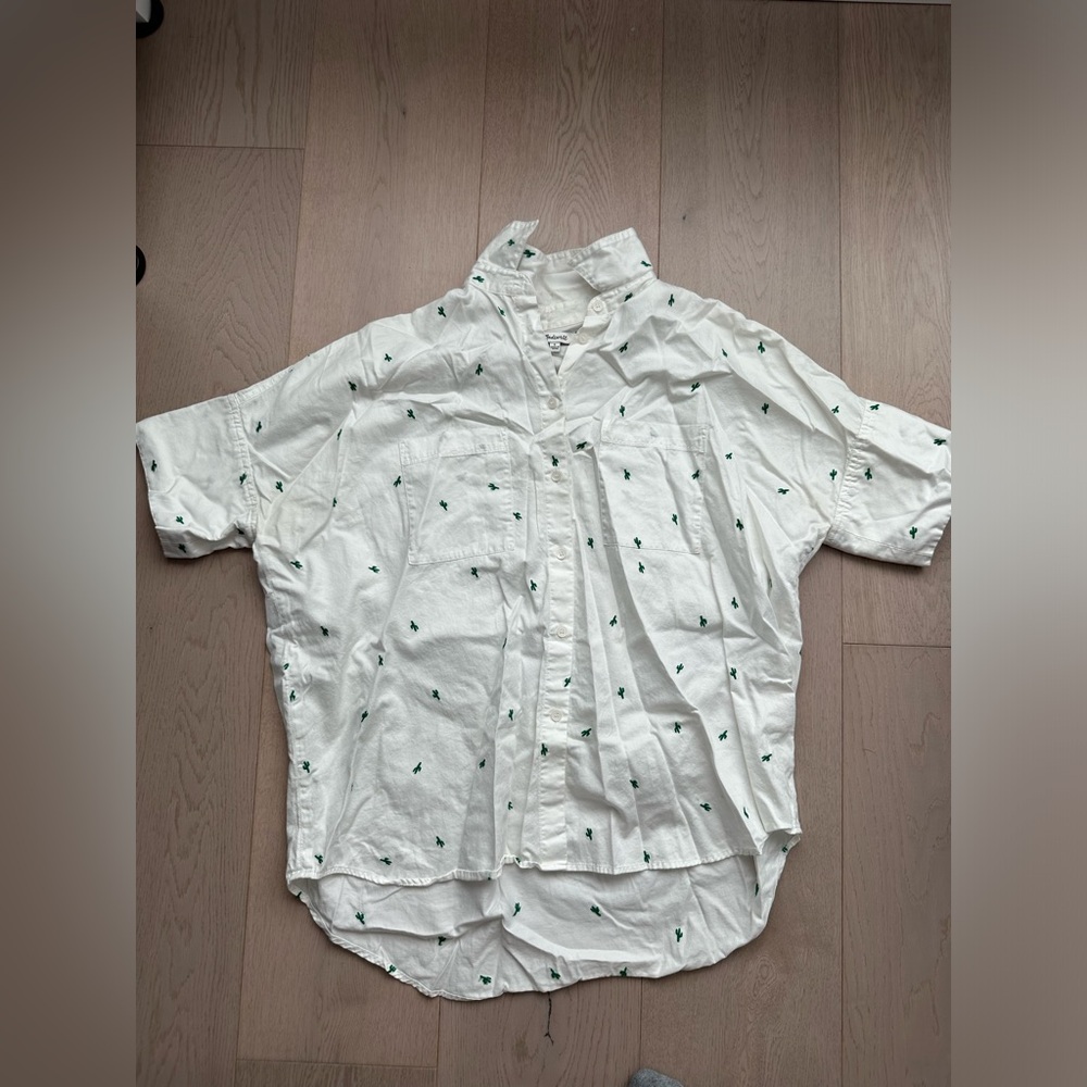 Madewell Cactus Print Button Down Shirt